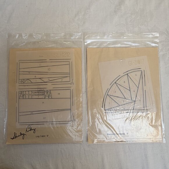 Mini Quilt Patterns Foundation Impressions Stencils Reusable Lot 2 - Picture 6 of 6